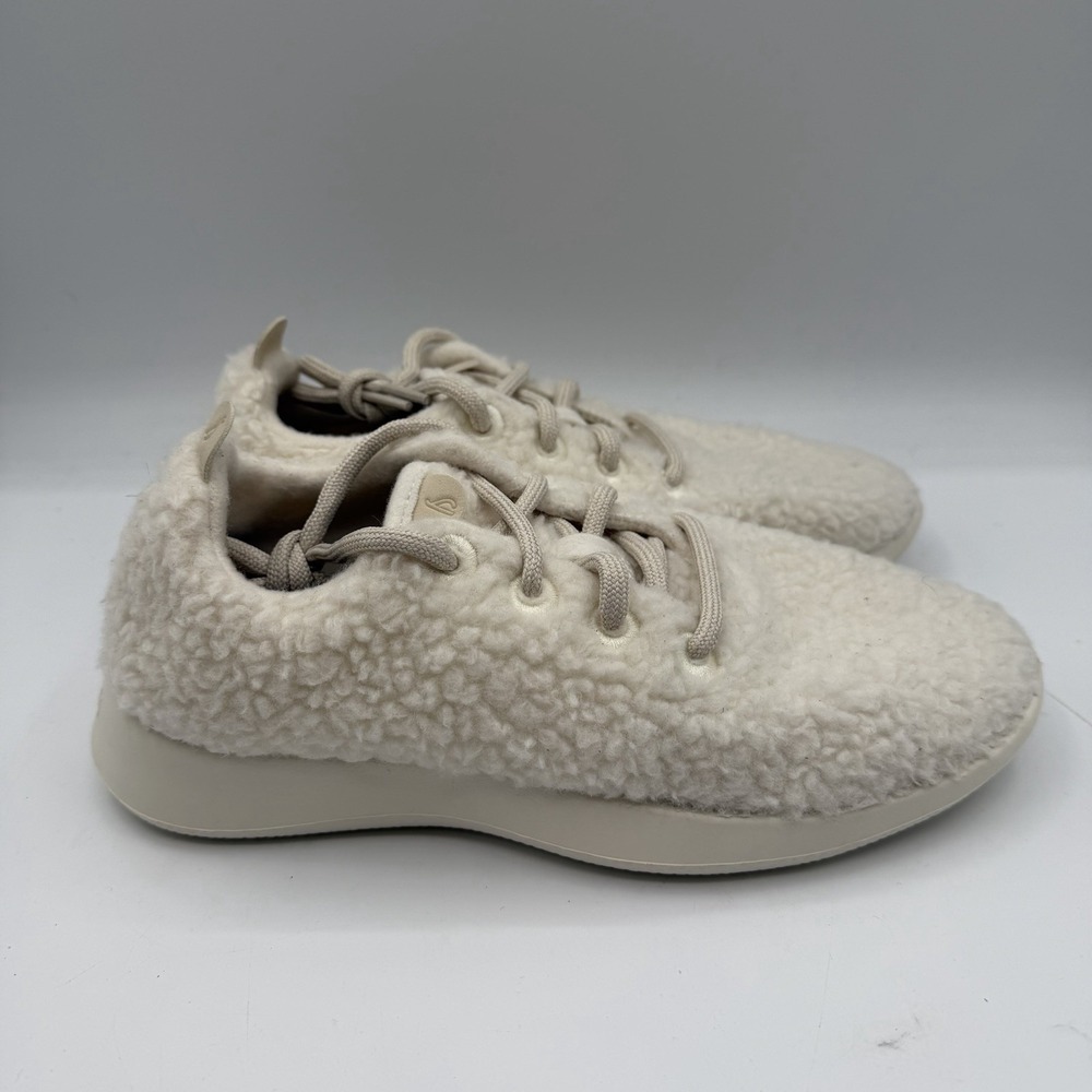 Allbirds Wool‎ Dasher 2 Fluff Running Shoes Womens Sz 6 White Training Sneakers